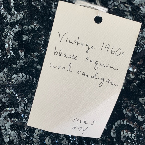 NWT vintage sequin bomber style zip jacket - size XS/S - Picture 6 of 6